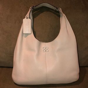 Coach Julia Leather Hobo Bag in pebbled leather
